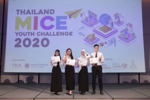 นักศึกษาของหลักสูตรนานาชาติ คว้ารางวัล Popular Vote จากเวที Thailand Mice Youth Challenge 2020